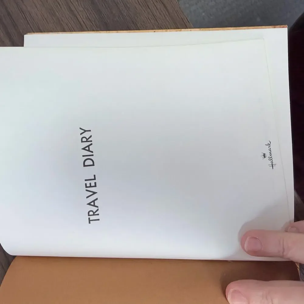 1974 Vintage Hallmark Travel Diary Unused Illustrated World Design adventure